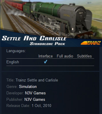 Trainz Settle and Carlisle Steam - Click Image to Close